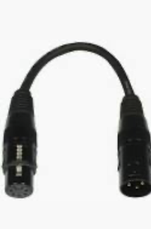 DMX Adapter - 5pol (Female) -> 3Pol (Male)